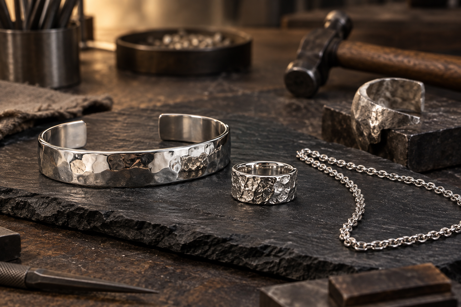 Plata en joyería y orfebrería