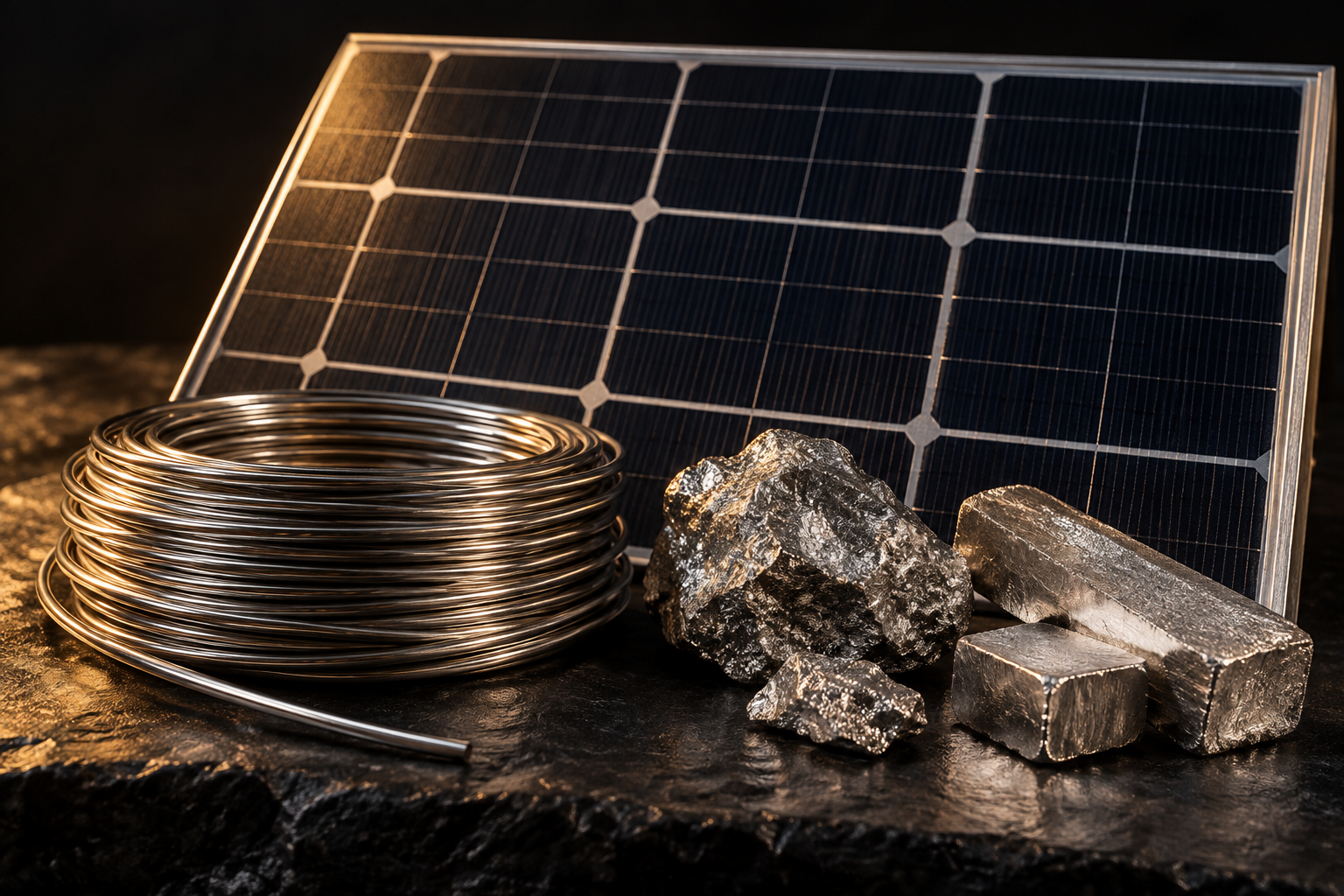 Plata en tecnología y componentes